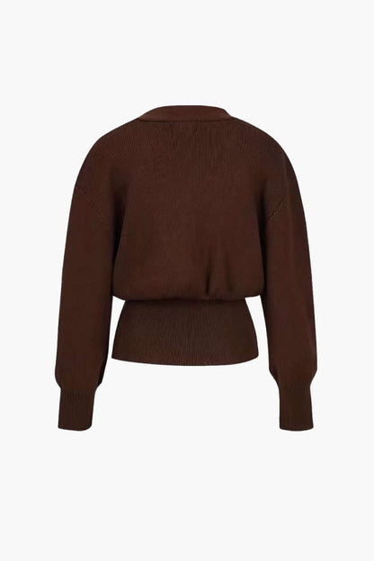 V-neck Sweater Hırka