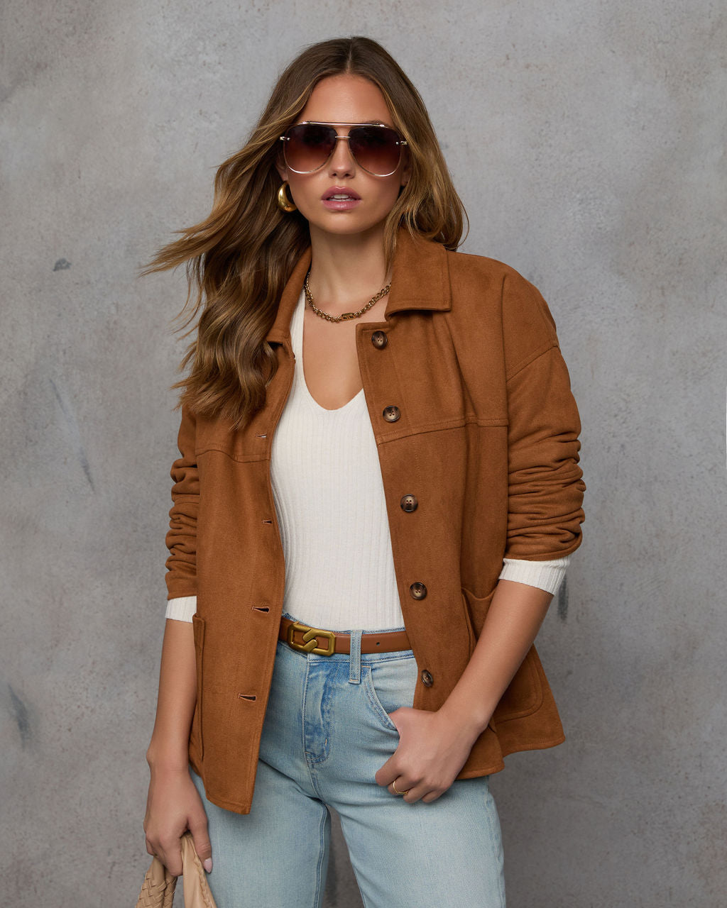 Revolense™ Inviting Feels Suede Shacket