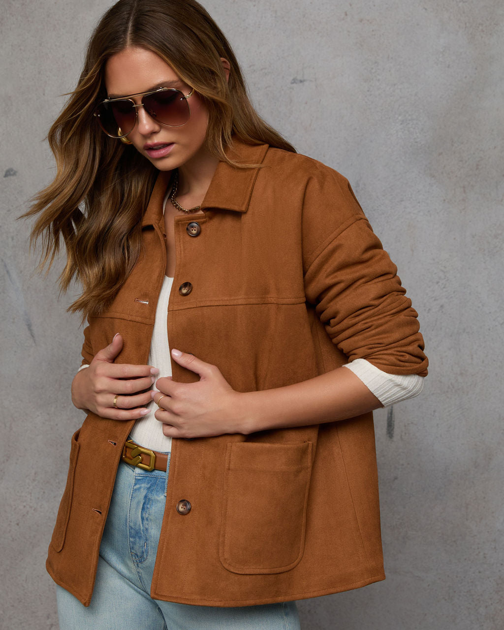 Revolense™ Inviting Feels Suede Shacket