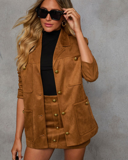 Revolense™ Fit Me In Oversized Faux Suede Jacket