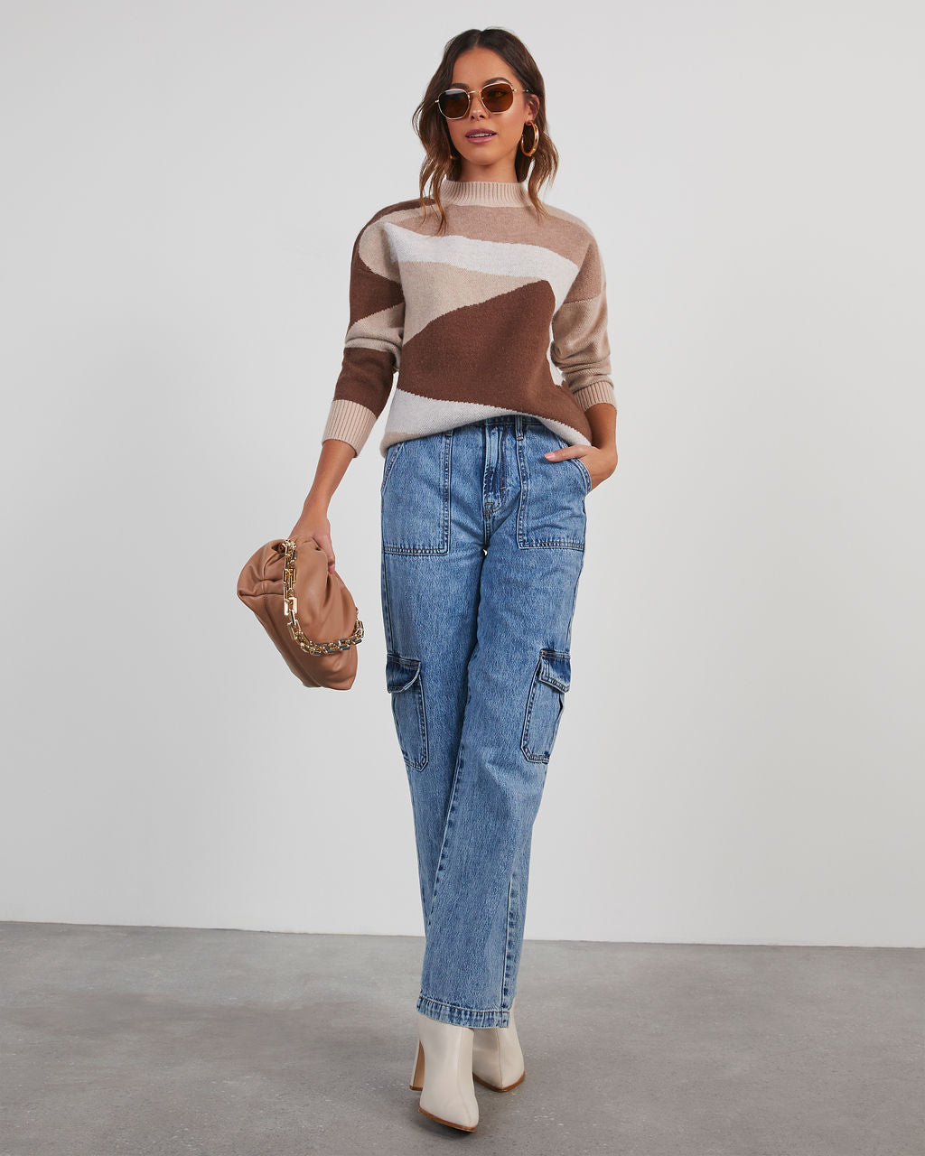 Revolense™ Caputo Abstract Colorblock Sweater