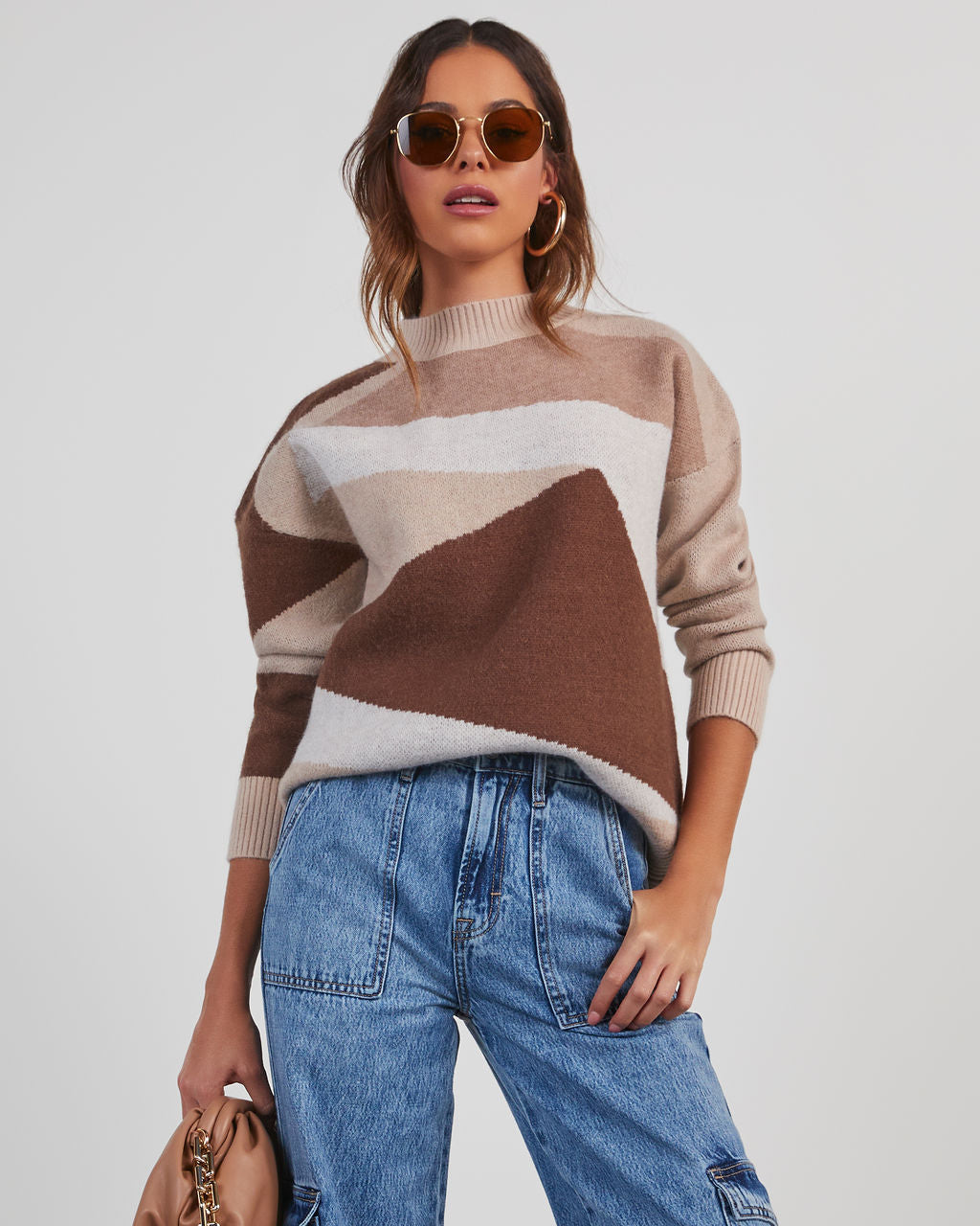 Revolense™ Caputo Abstract Colorblock Sweater