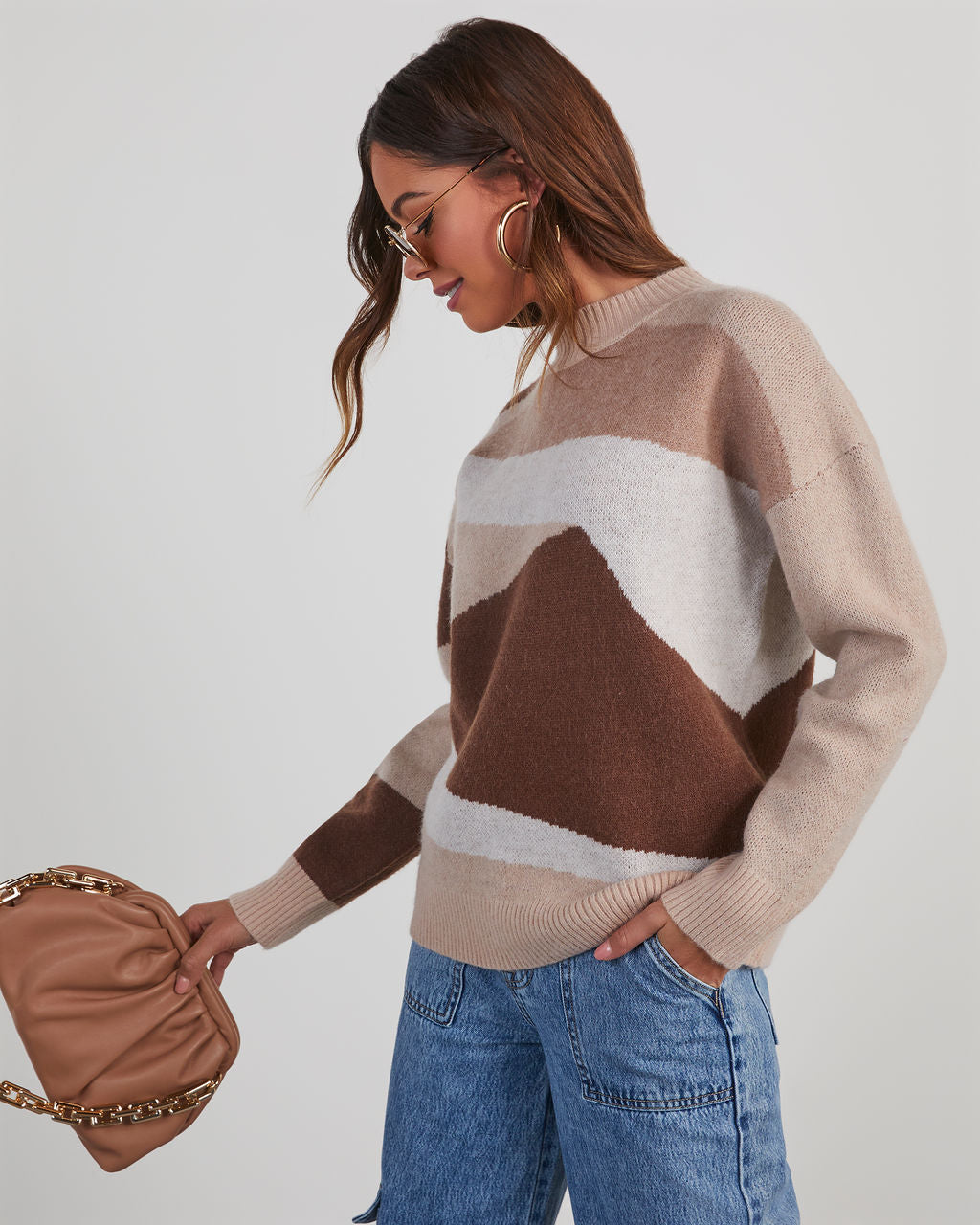 Revolense™ Caputo Abstract Colorblock Sweater