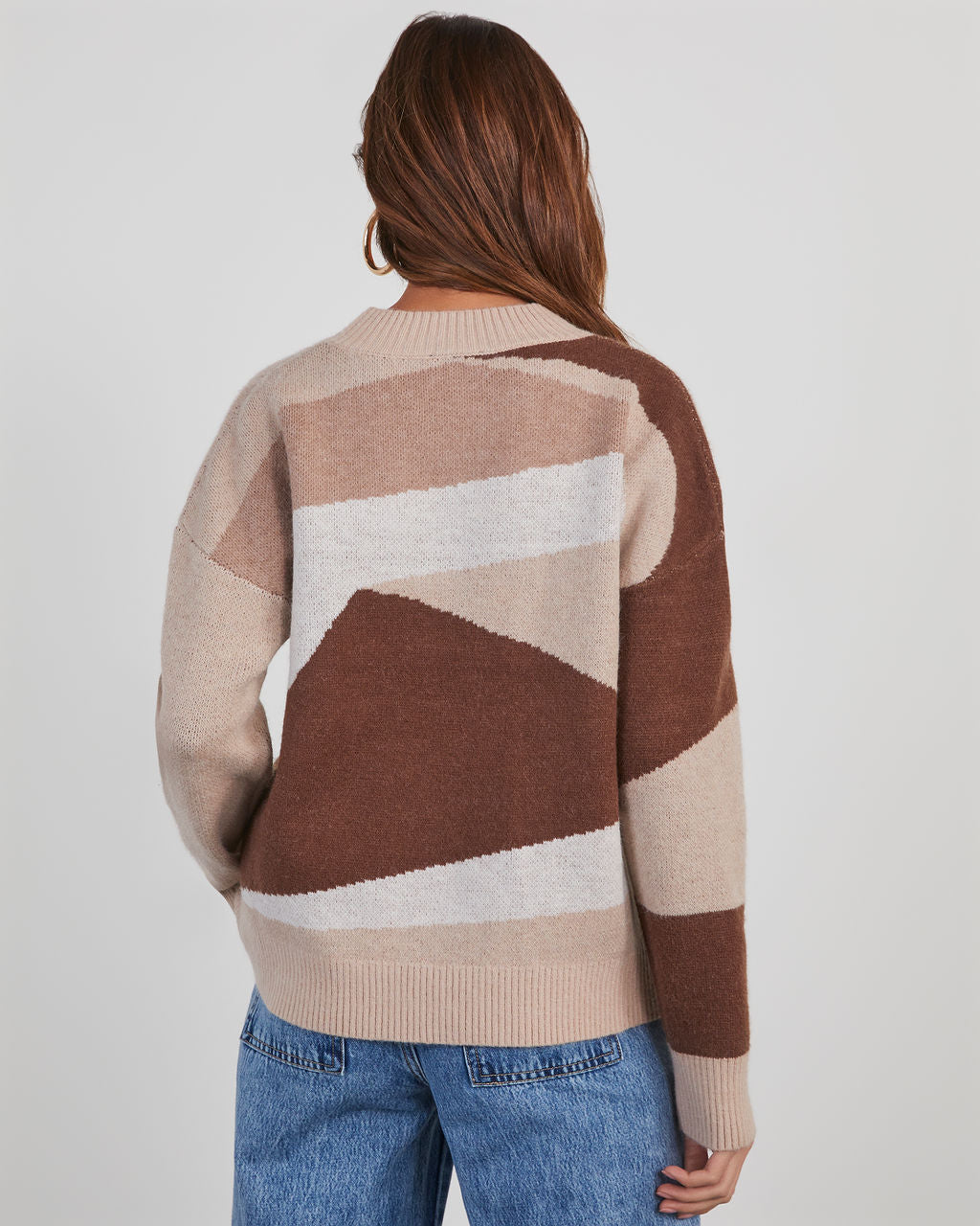 Revolense™ Caputo Abstract Colorblock Sweater