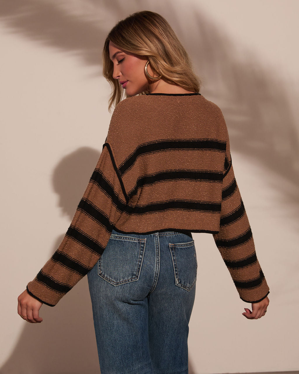 Revolense™ Beachside Striped Cotton Blend Sweater