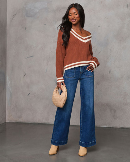 Revolense™ Danielle Oversized Varsity Sweater