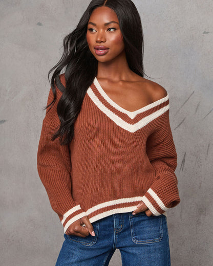 Revolense™ Danielle Oversized Varsity Sweater