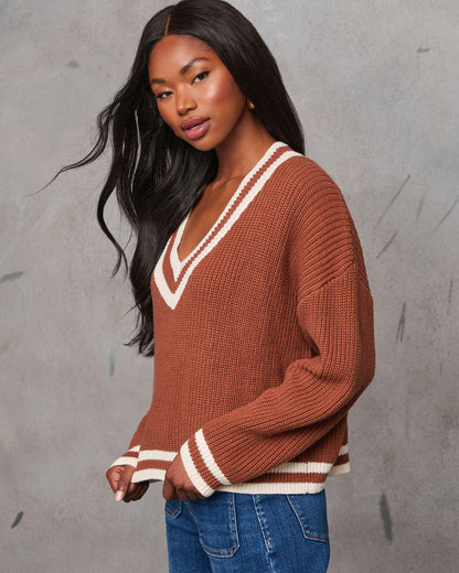 Revolense™ Danielle Oversized Varsity Sweater