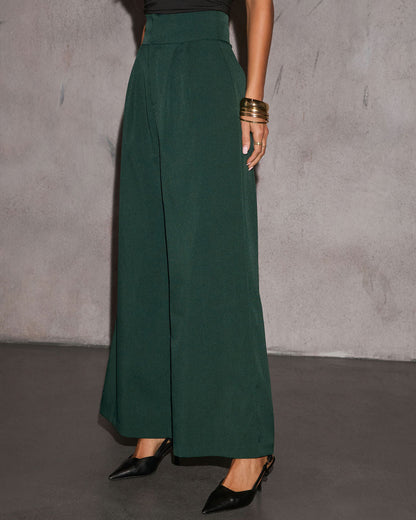 Revolense™ Aliene Wide Leg Satin Pants