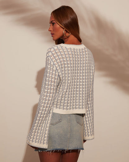 Revolense™ Amani Wide Sleeve Gingham Pullover